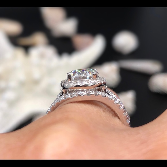 Moissanite rings set with certificate - Picture 5 of 13